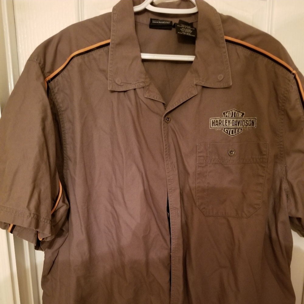 Men's Harley-Davidson short sleeve button-up